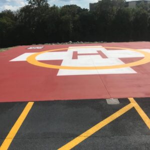 Parking Lot Signage, Helicopter Pad